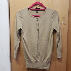 JCREW Italian Cashmere/Silk/Metallic Cardigan Sz Small MMM